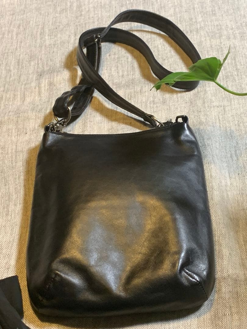 Yohji Yamamoto +NOIR　ショルダーバッグ　ドレープパーツ　希少