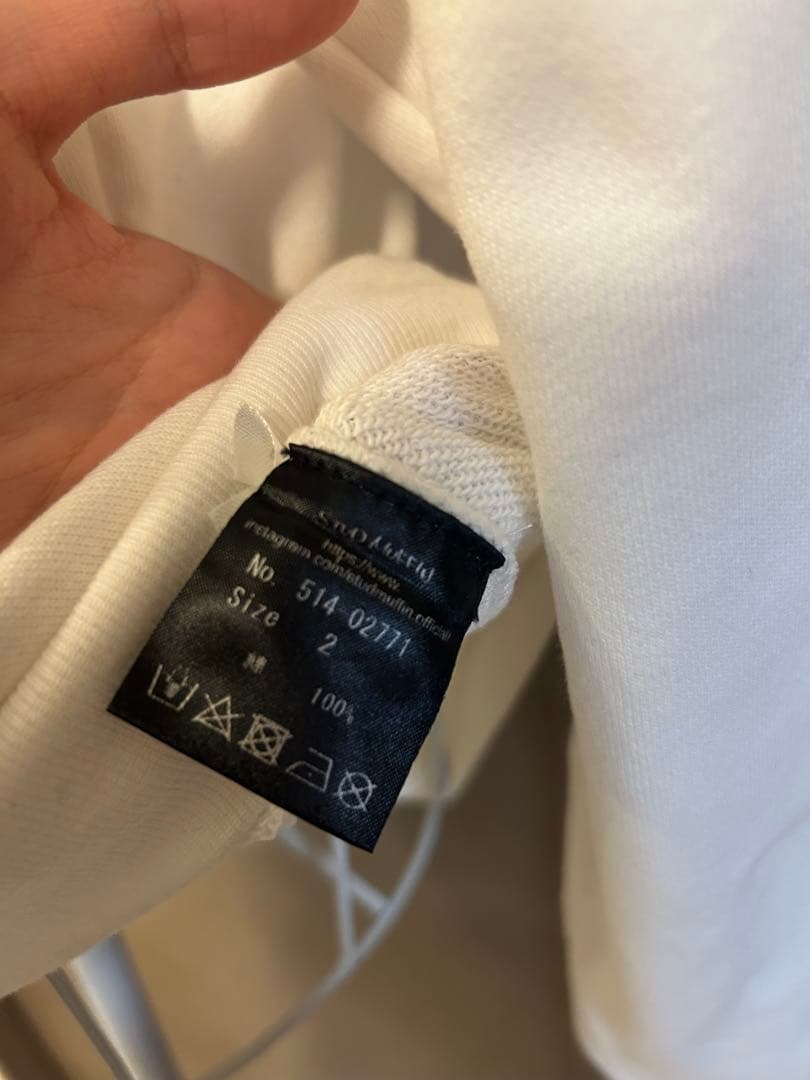 未使用級✨STUD MUFFIN ロゴ　トレーナー　ホワイト　M