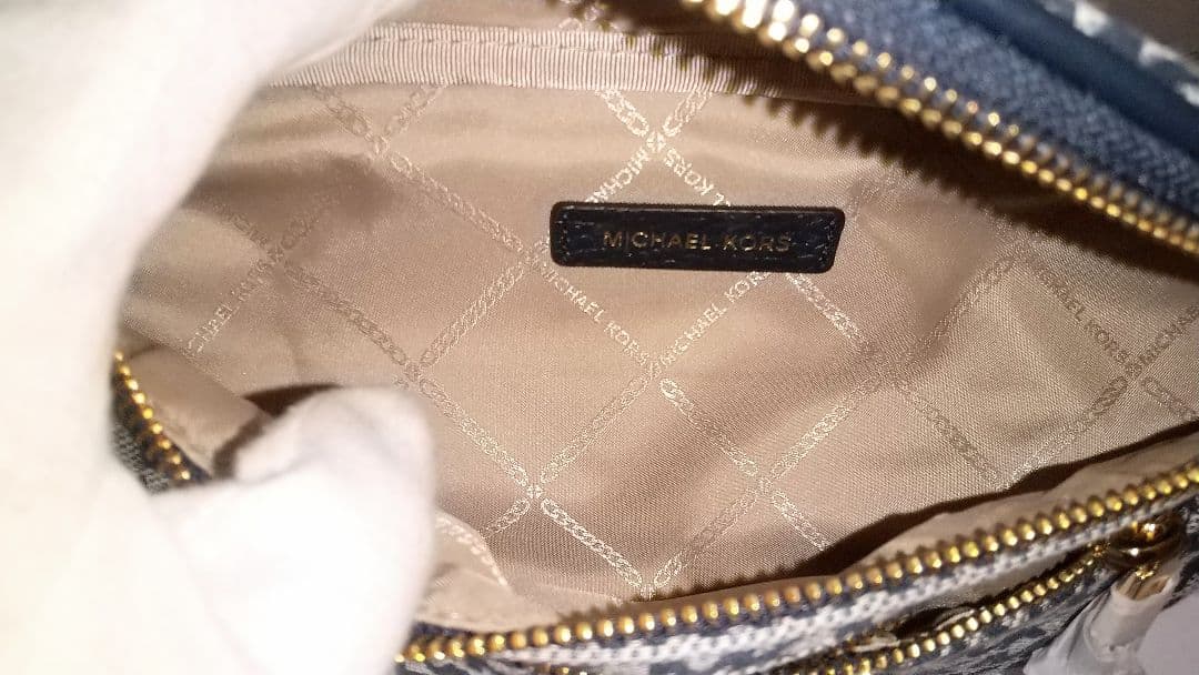 未使用 MICHAEL KORS ウエストバッグ キャンバス モノグラム 美品