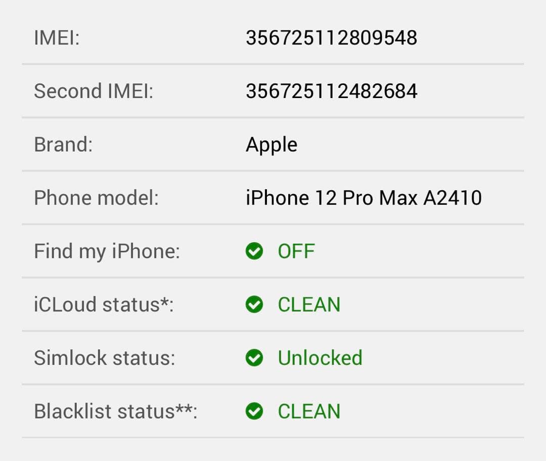 iPhone 12ProMax 512GB バッテリー73% フレーム傷有