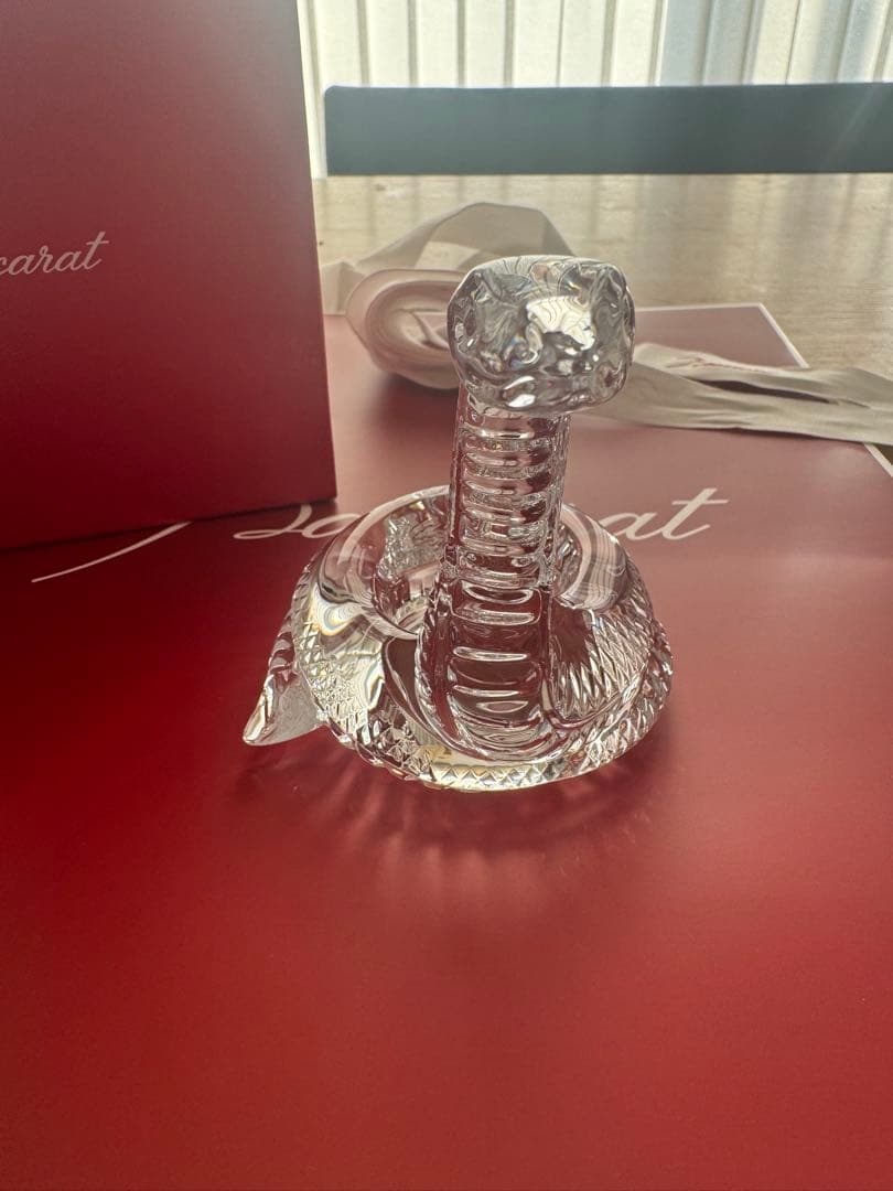 新品　Baccarat 2025干支クリスタルガラス ヘビ