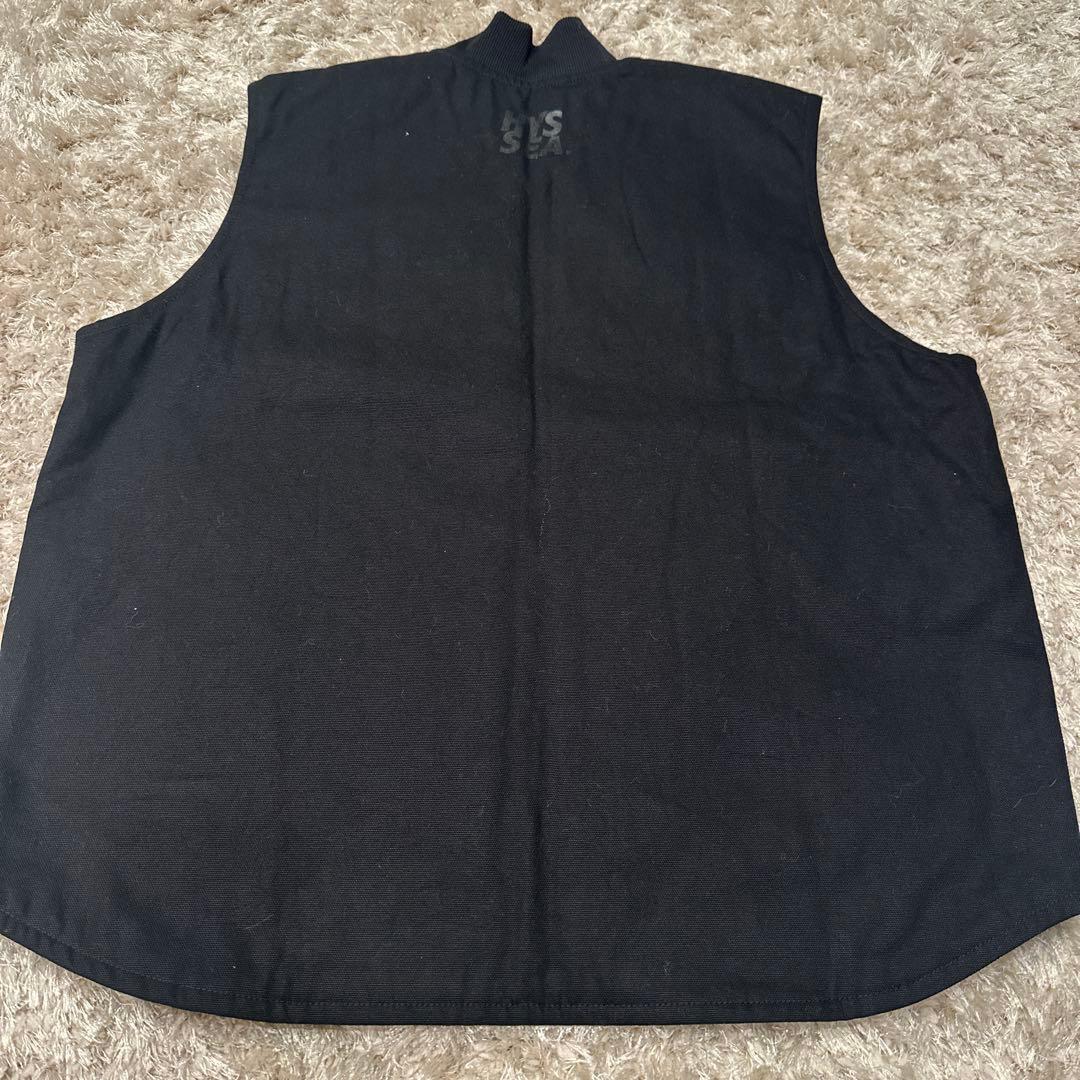 HYS SEA ブラック ジッパーベスト