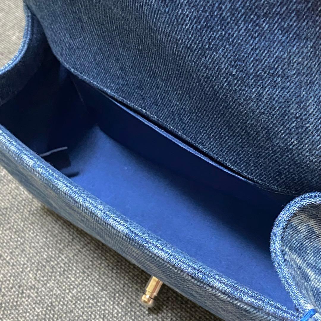 シャネル CHANEL ボーイシャネル コットンツイードデニムチェーンショルダー