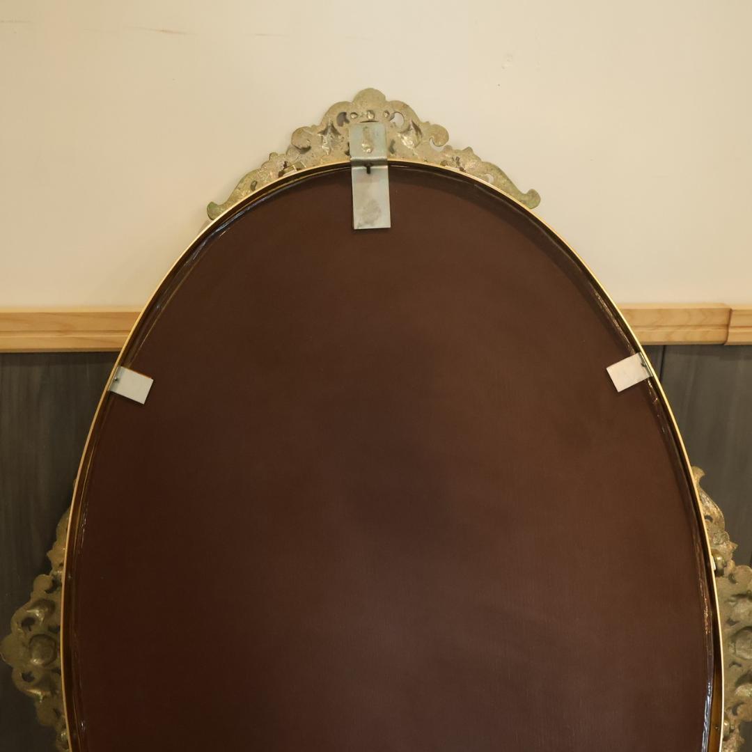 アンティーク調 ウォールミラー 壁掛け鏡 エレガント クラシカル ロココ調