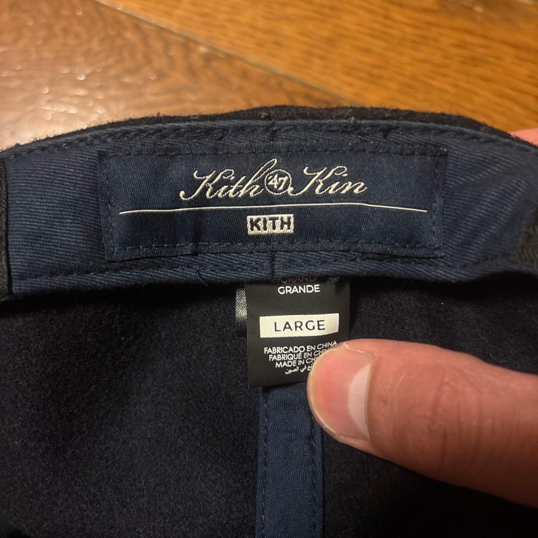 Kith ネイビー ベースボールキャップ LARGE