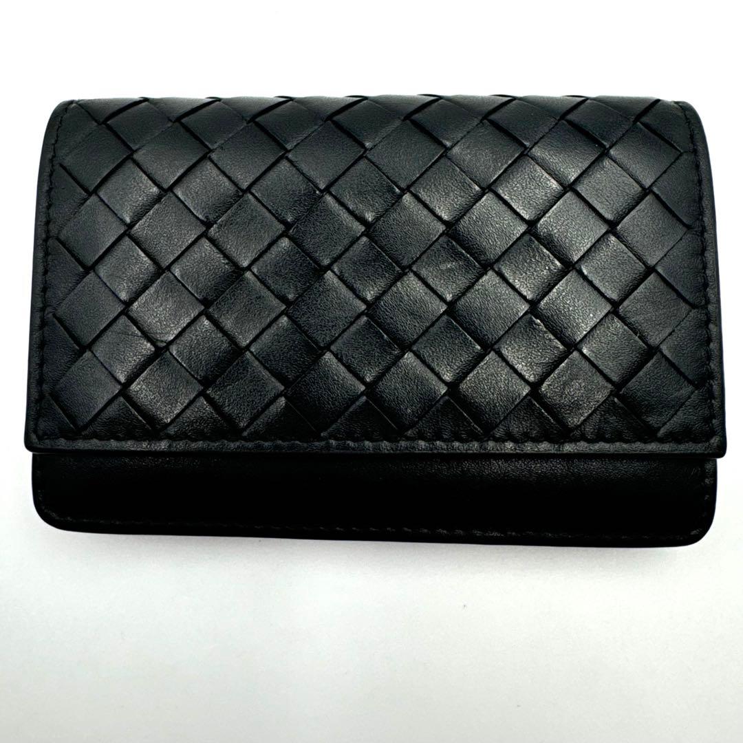 BOTTEGAVENETA 名刺入れ　ブラック　本革　イントレチャート