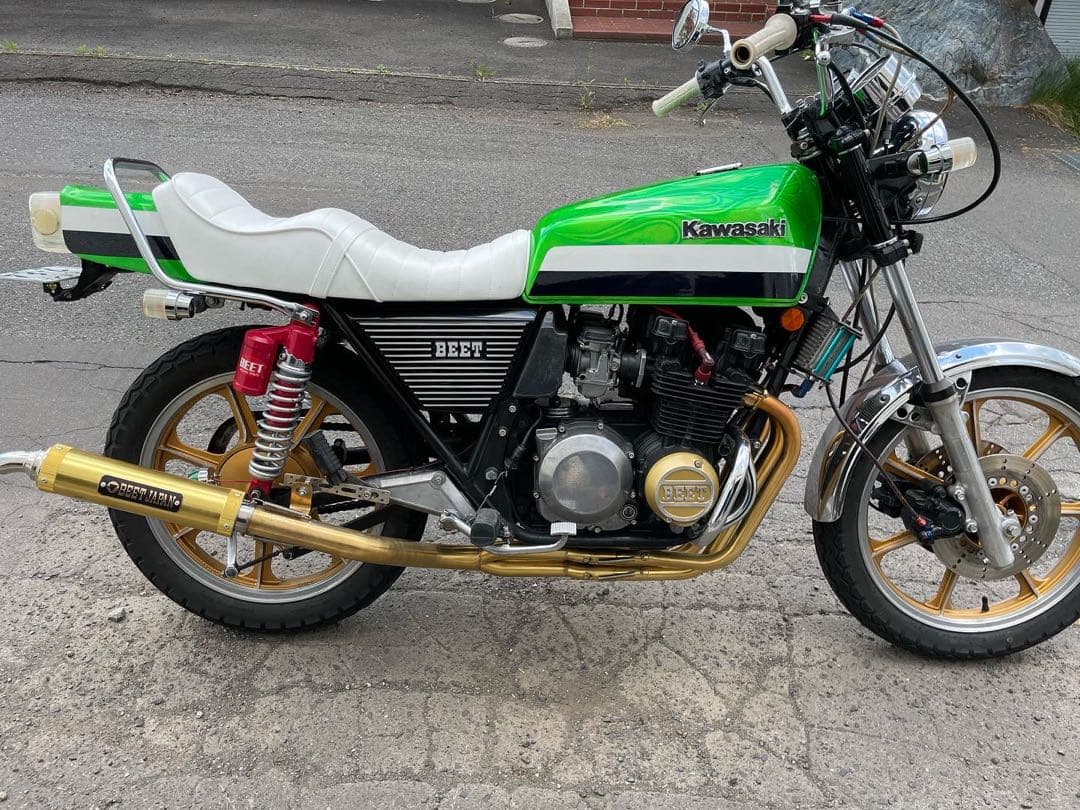 番長 真鍮マフラー ゼファー Z400FX 4-2-1 421 ワルツ機械