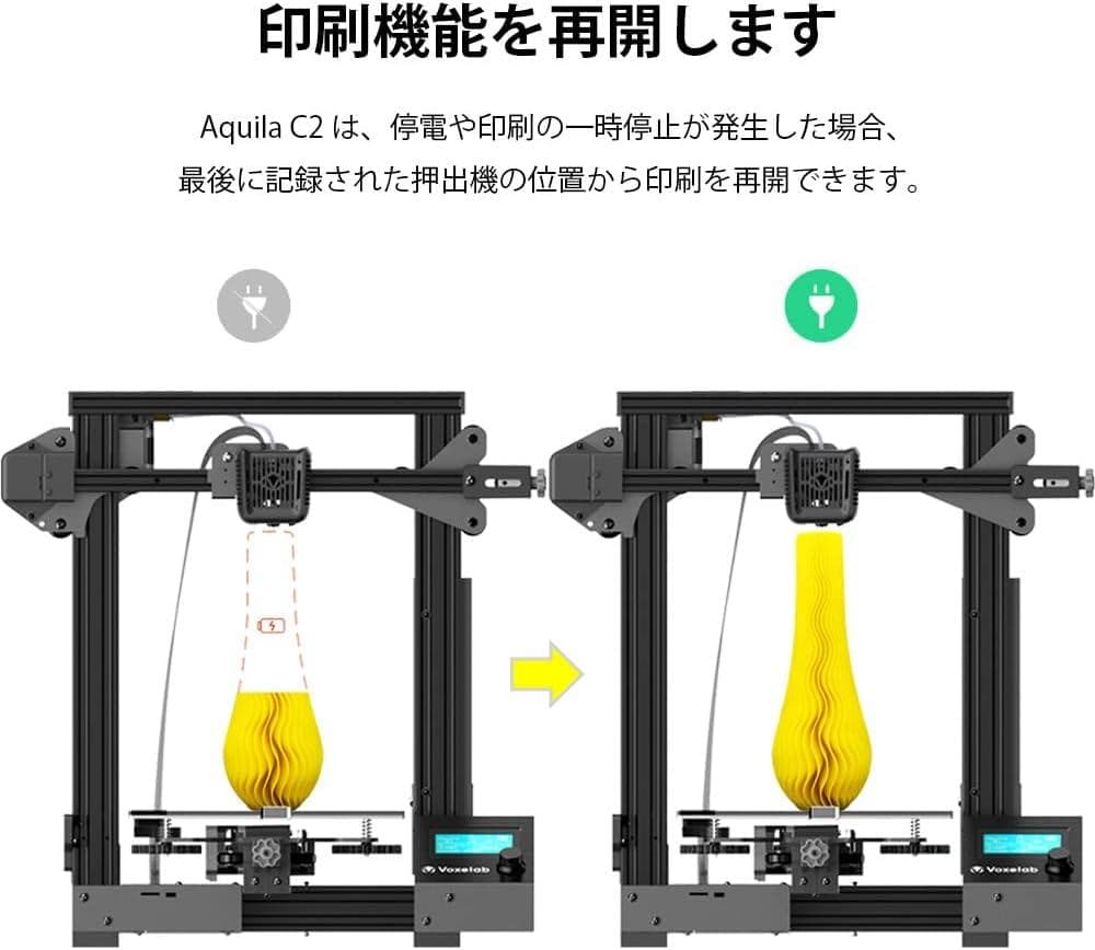 3Dプリンタ一　VOXELAB Aquila C2