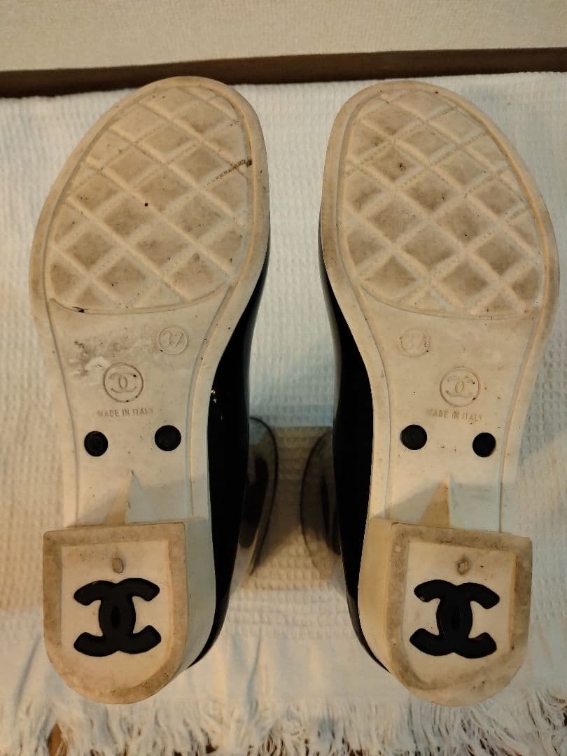☆お値引き中☆　美品　シャネル　カメリア　レインブーツ　37　CHANEL