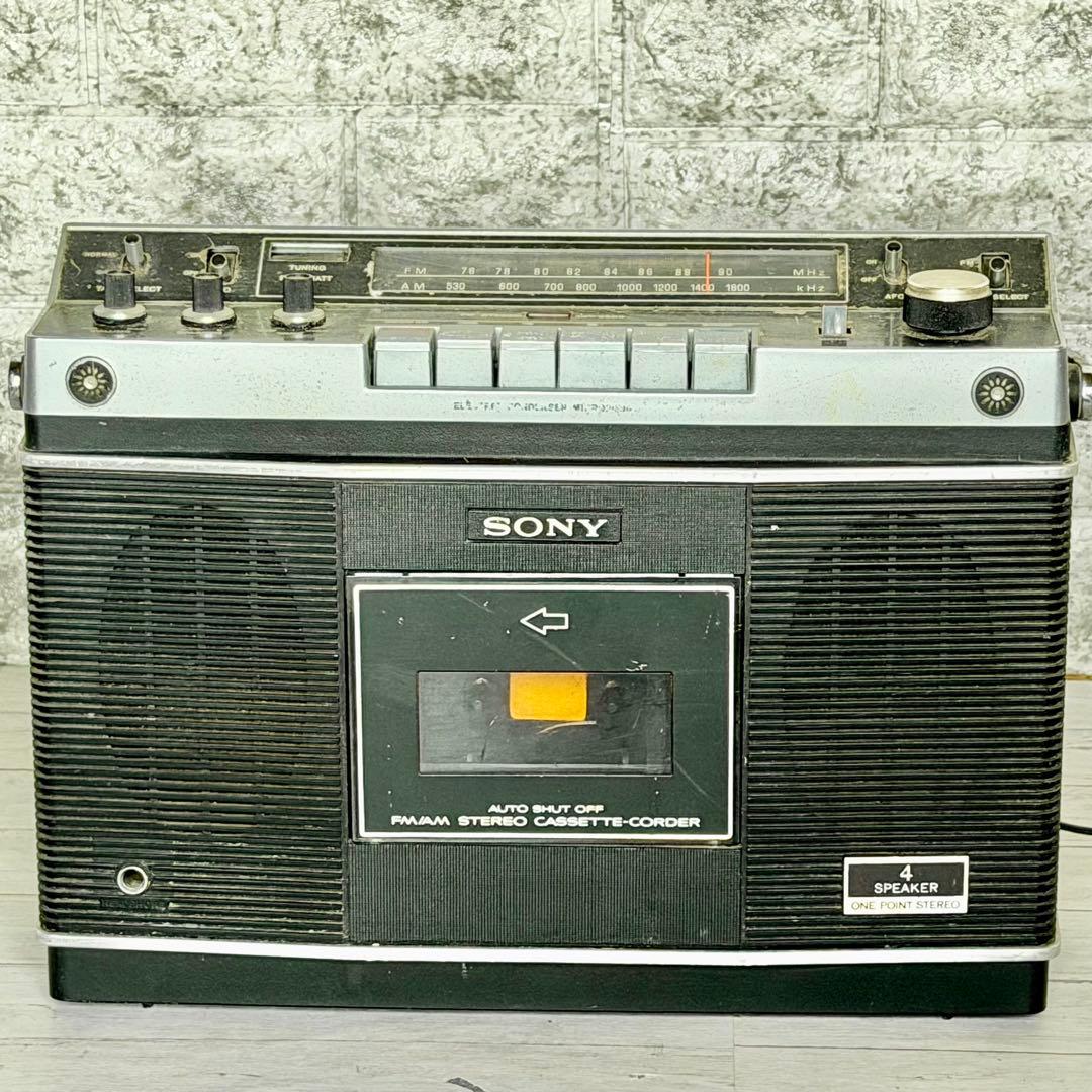 SONY「CF-2580」ステレオラジカセ ワンボックスデザイン