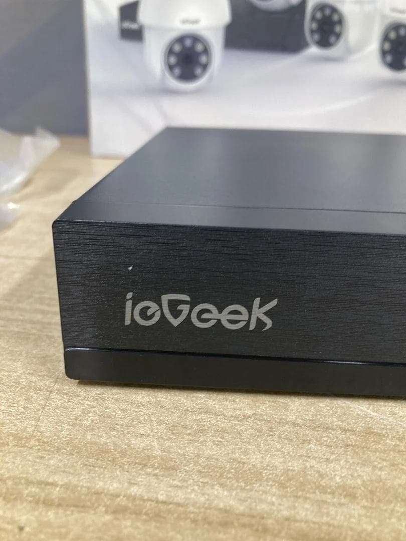 ieGeek防犯カメラ 有線LANカメラ2台 HDD2TB録画ユニット「6833