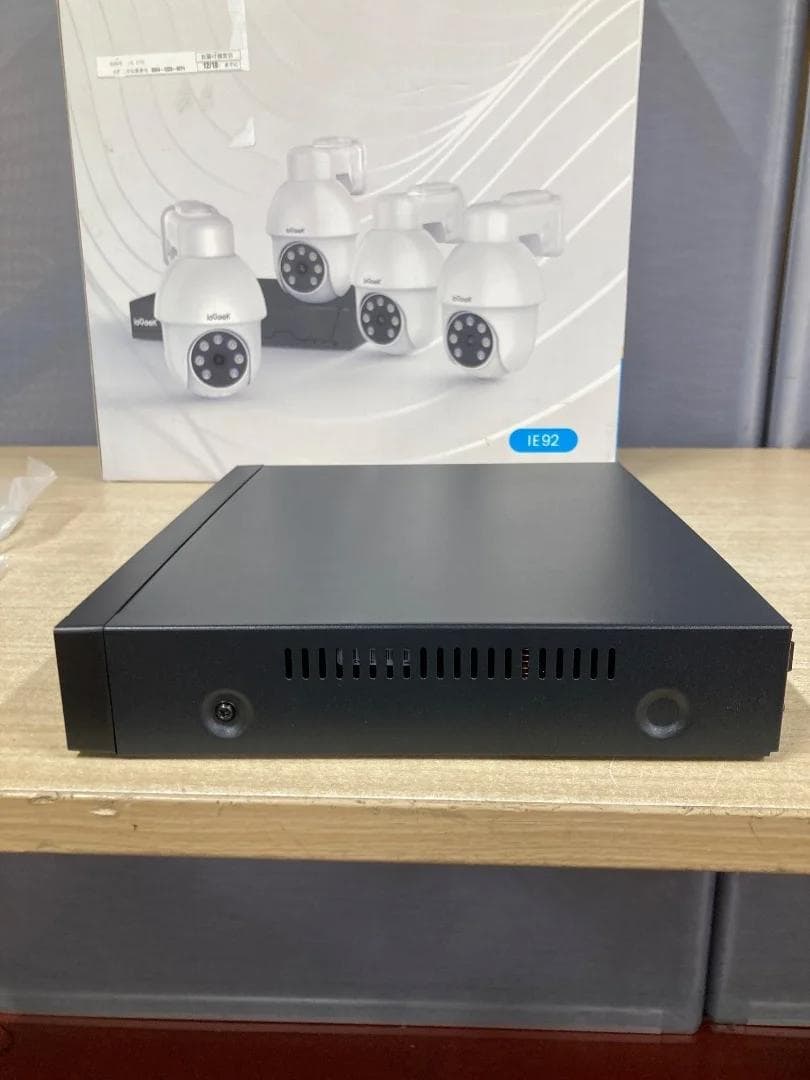 ieGeek防犯カメラ 有線LANカメラ2台 HDD2TB録画ユニット「6833