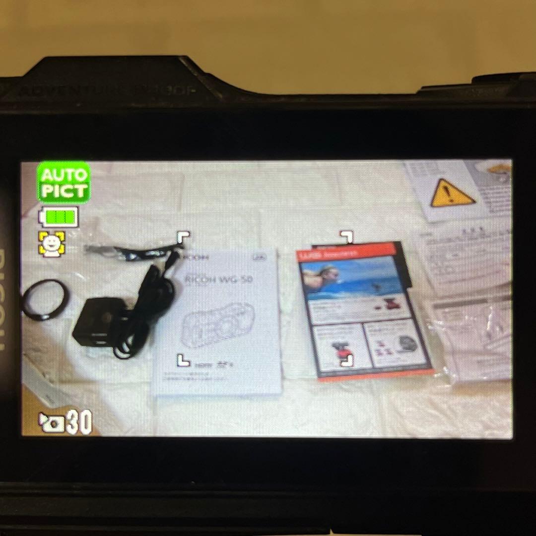 【動作良好】RICOH デジタルカメラ WG-50 ブラック