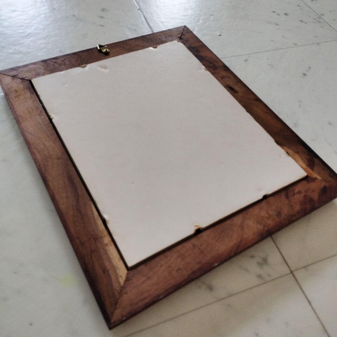 ハワイ コアウッド製額縁1990年代当時物『ユナイテッドエアライン』①ビンテージ