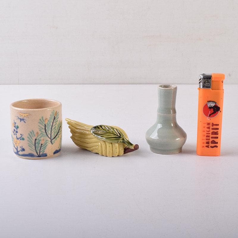 茶道具　平安　雲林院　寶山造　箸瓶　巾筒など　共布共箱　五点　M　R8621