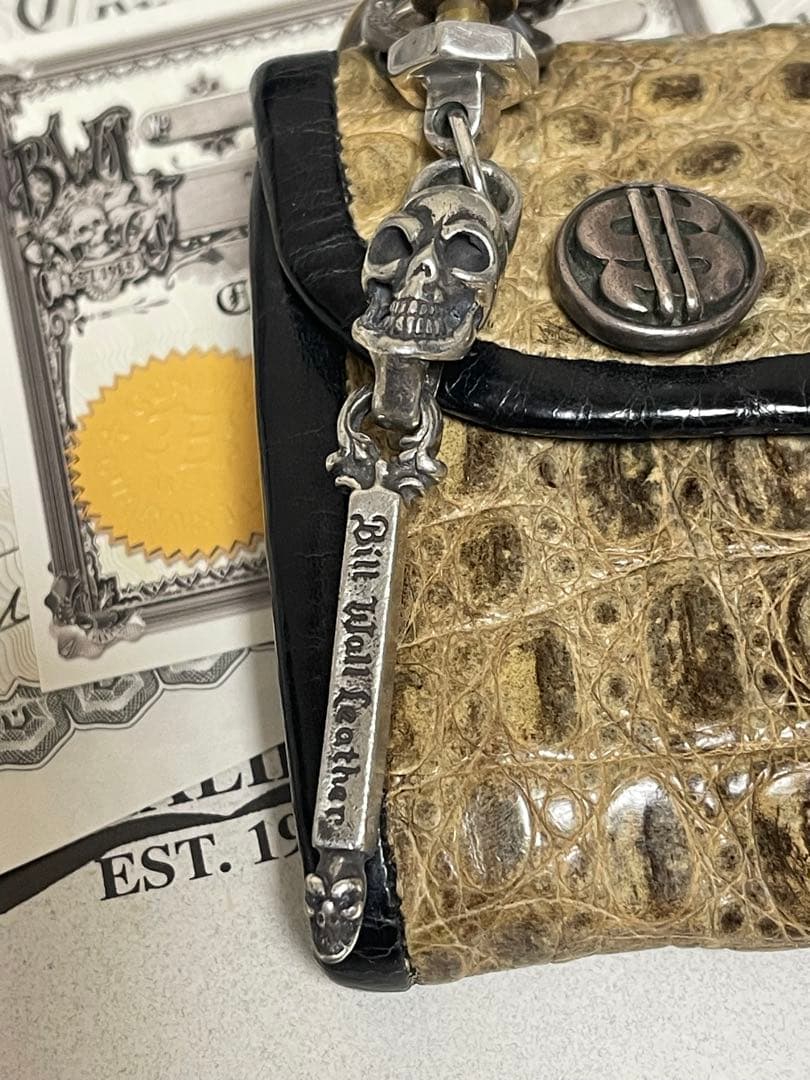 葵 BWL Vintage Skull Wallet Ring