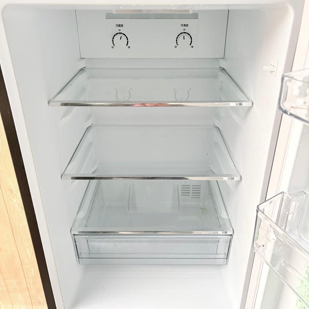 運搬取付無料！アッシュブラック純正Haierおしゃれスリム冷蔵庫！完動超美品！