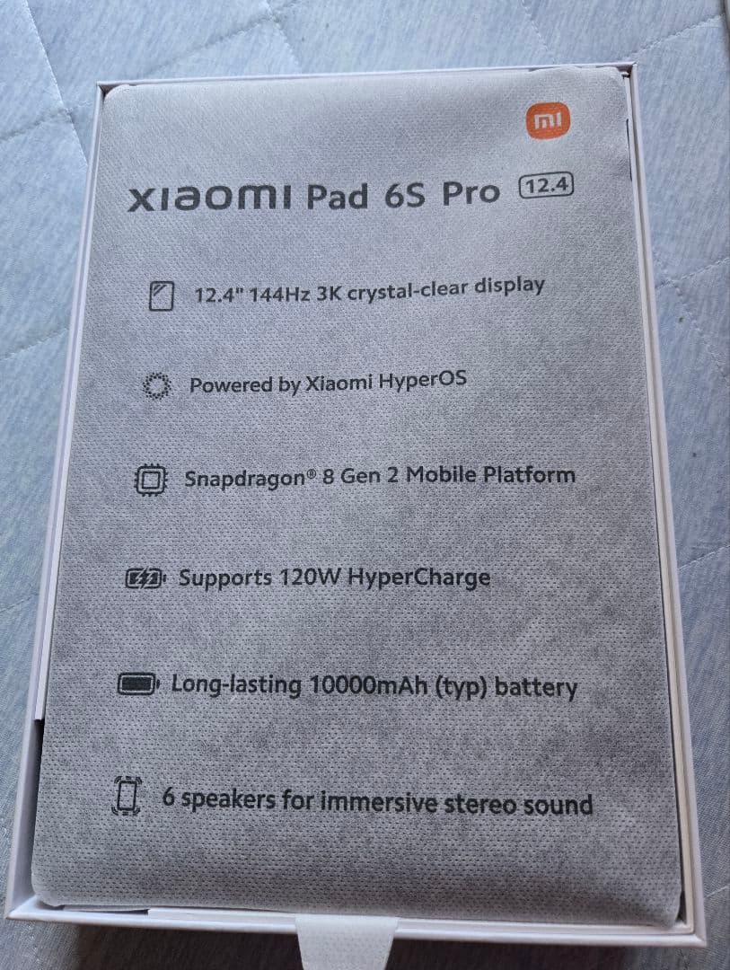 Androidタブレット本体 Xiaomi pad 6s pro 8gb/256gb