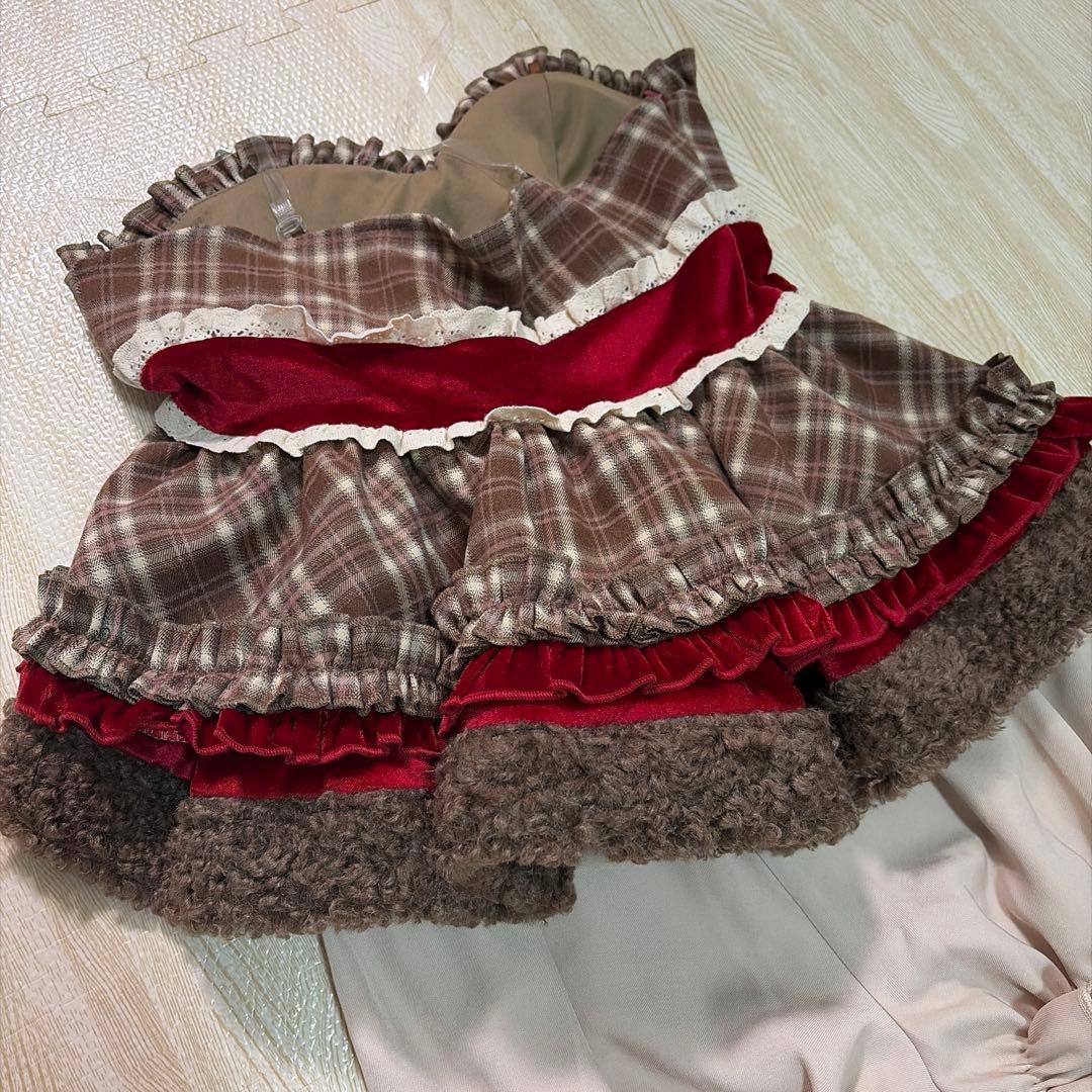 マリームーン コスプレ クリスマスチェックショコラベア バレンタイン 衣装