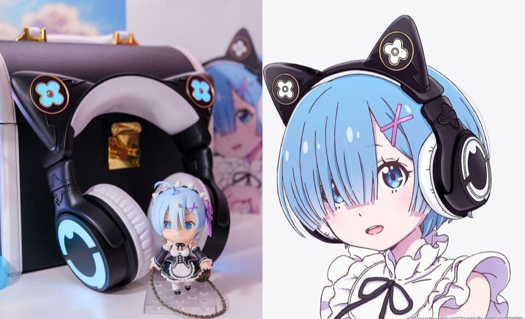 YOWU レム 猫耳ヘッドホン リゼロ