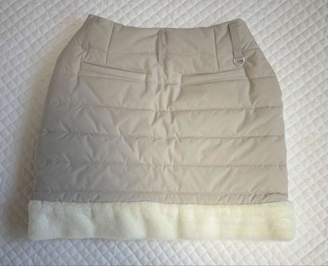 RIENDA GOLF ファーキルティングジャケットスカート　セットアップダウン