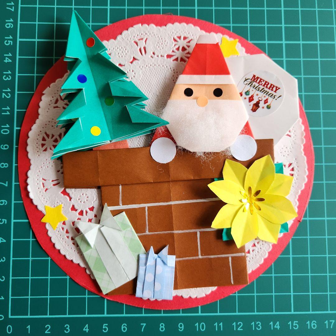 【冬の壁面飾り　サンタクロースのリース　13セット】