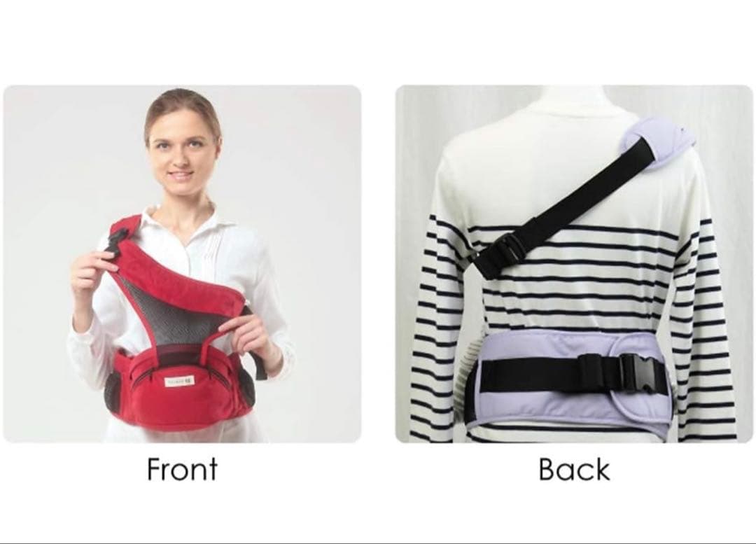 ポルバン アドバンス ヒップシート　ブラック　別売り専用シングルショルダーつき