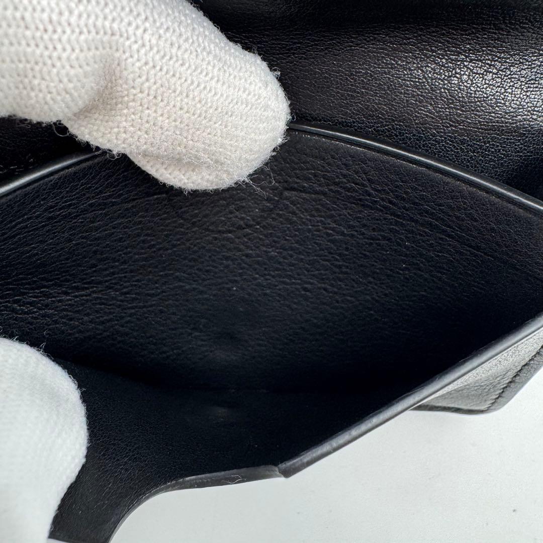 美品✨LOEWE 名刺入れ　ブラック　本革　リピートアナグラム