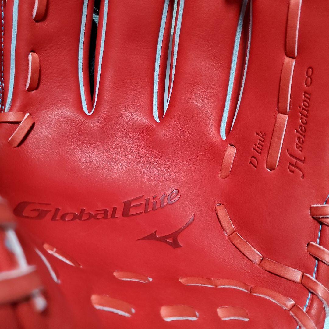 ミズノ グローバルエリート 軟式用グローブ 内野手用サイズ10 [色焼けあり]