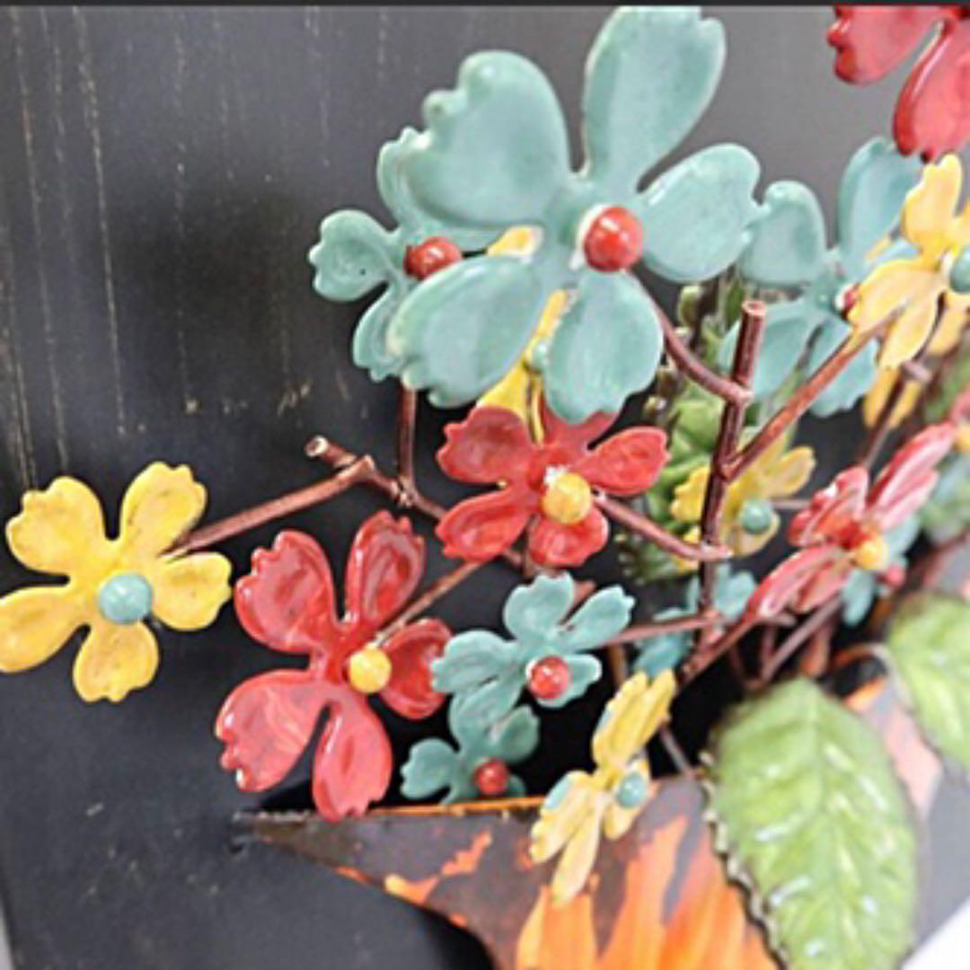 専用❤です˙˚ʚɞ˚˙アンティーク調 ウォールアート オレンジ（壁掛け、壁飾り）