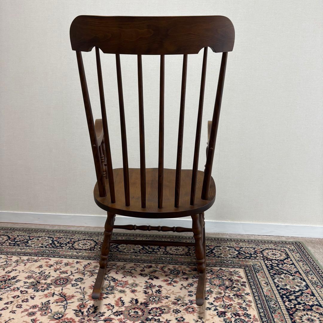【送料込み】アンティーク家具/木製ロッキングチェア