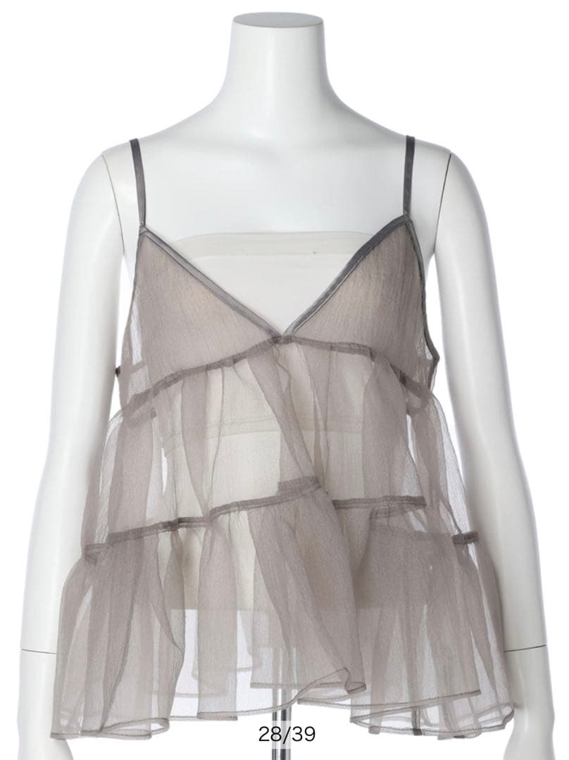 【新品】マイストラーダ　Mystrada オーガンティアードキャミ