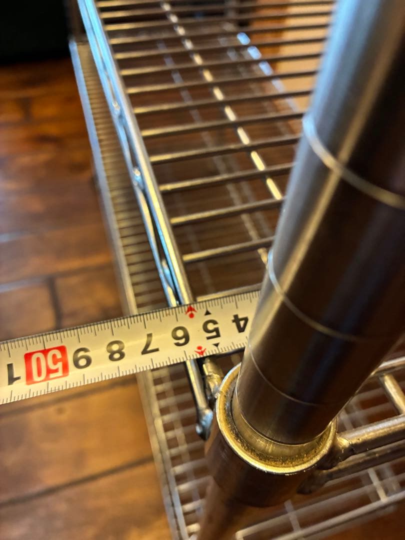 エレクター ラック 4段 幅120×奥46×高160cm 業務用ワイヤーシェルフ