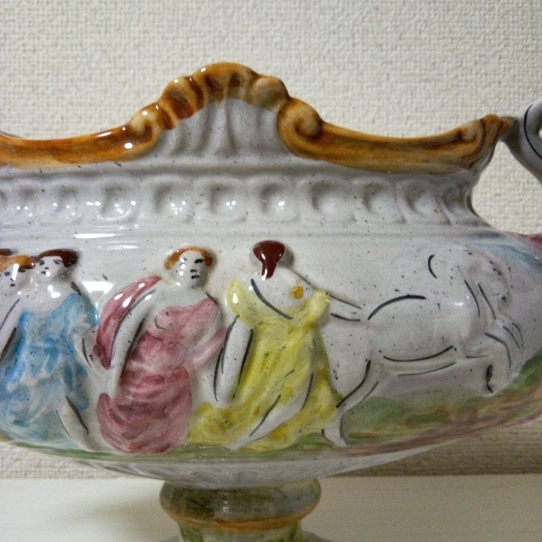 CAPODIMONTEカポディモンテ　イタリア陶器　ヴィンテージ　花瓶