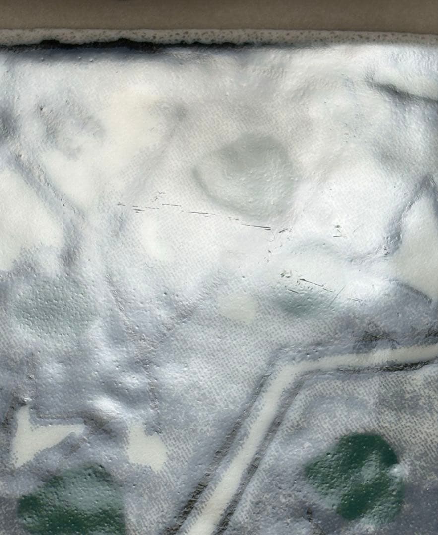 【希少カラー】ARABIA アラビア ヘルヤ \"Päivänsini\" 陶板画