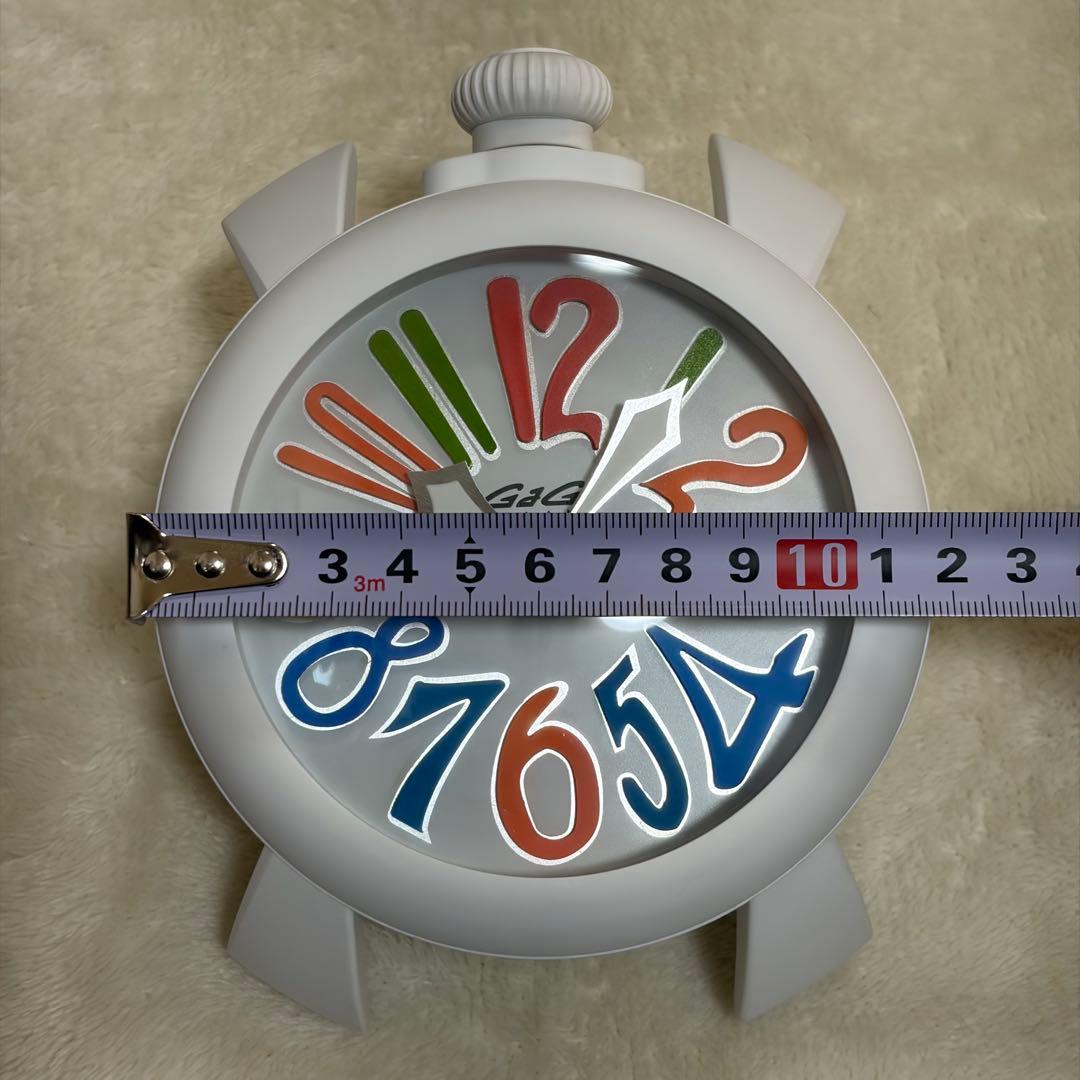 GaGa MILANO ガガミラノ 目覚まし時計 ホワイト 動作確認済