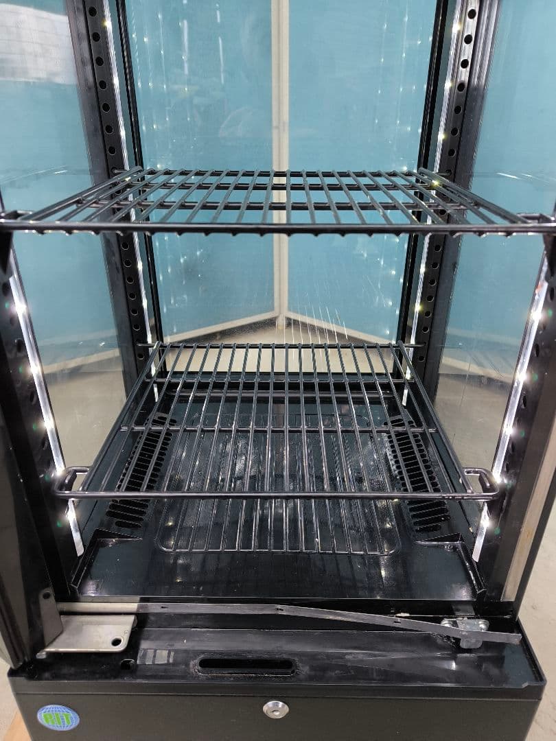 JCM 4面冷蔵ショーケース83L（両面扉）　RITS-83w