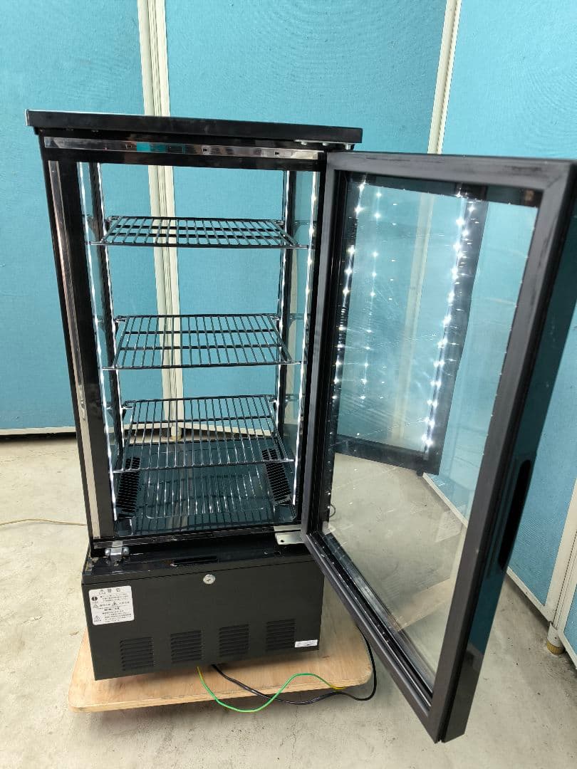 JCM 4面冷蔵ショーケース83L（両面扉）　RITS-83w