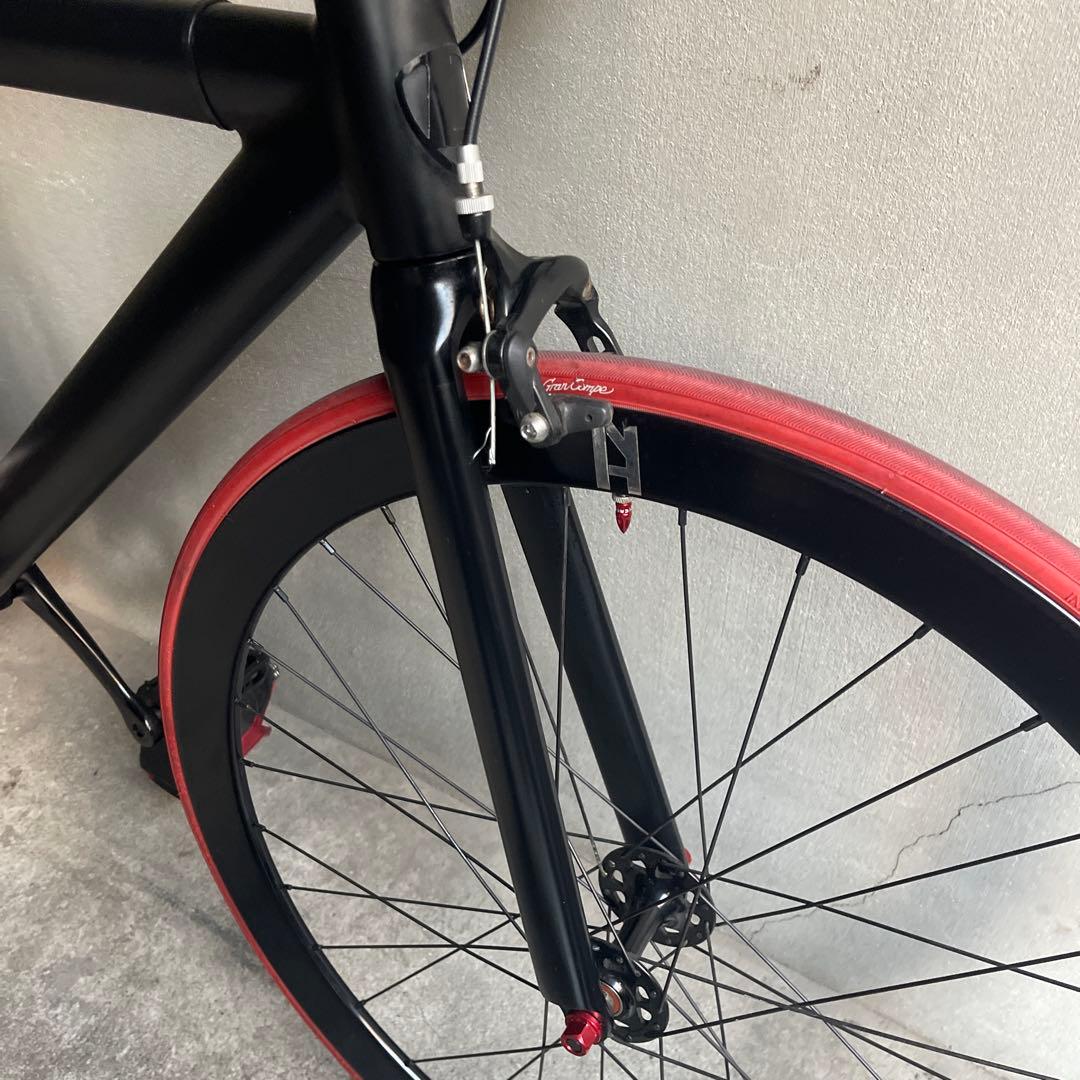 関東圏限定販売　美品　LEADER 725 ピストバイク ブラック/レッド