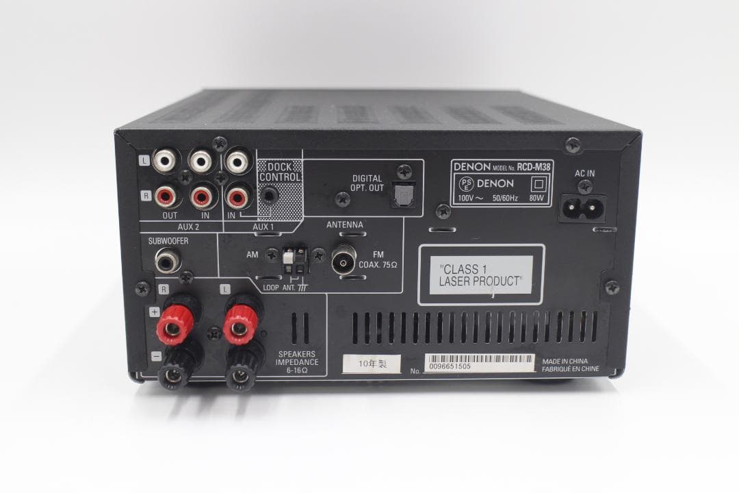 2180-DENON ミニコンポ RCD-M38 ペアスピーカーSC-M37