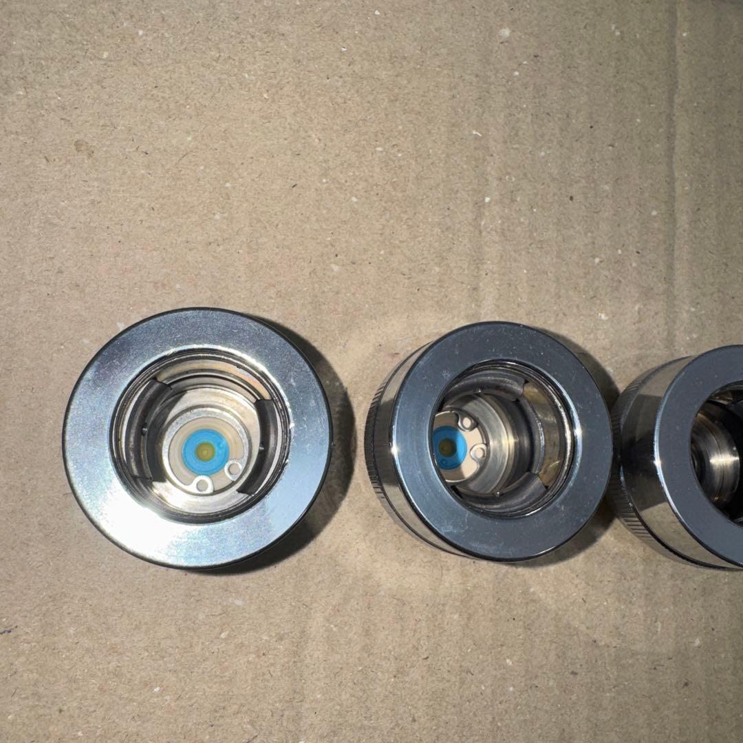 金属製シルバー蛇口 L字型散水用バルブ 3個セット［2265］