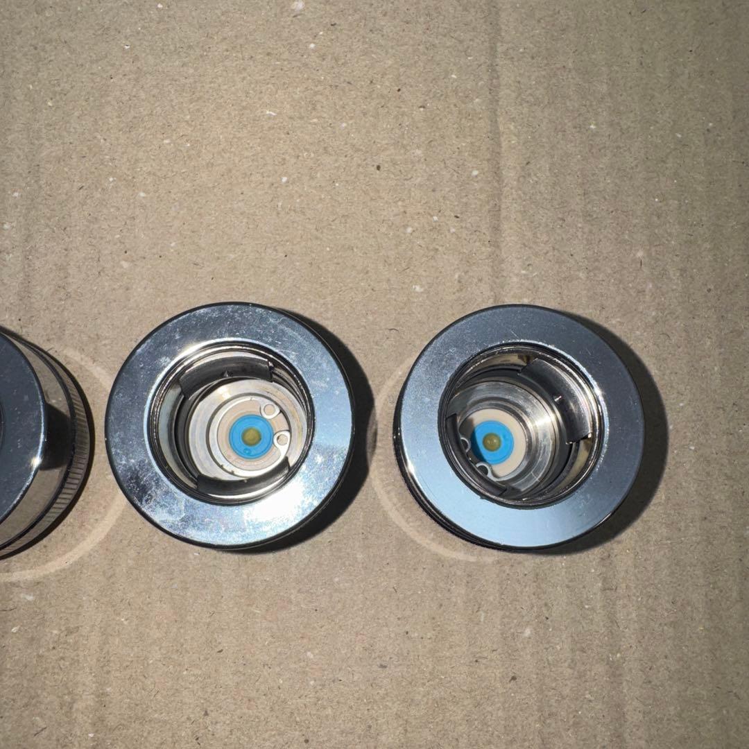 金属製シルバー蛇口 L字型散水用バルブ 3個セット［2265］