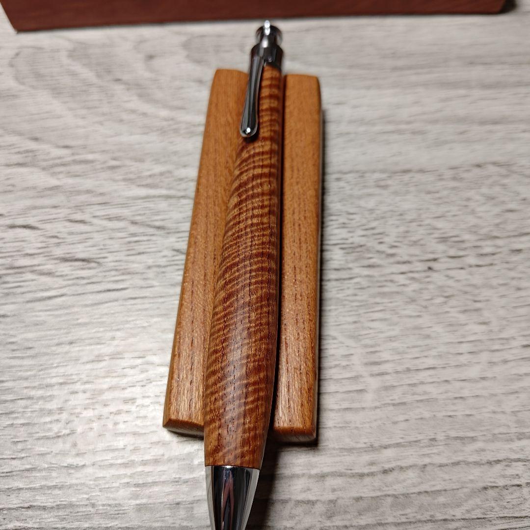 工房楔花梨ちぢみ杢0.5mm　固定式口金付き