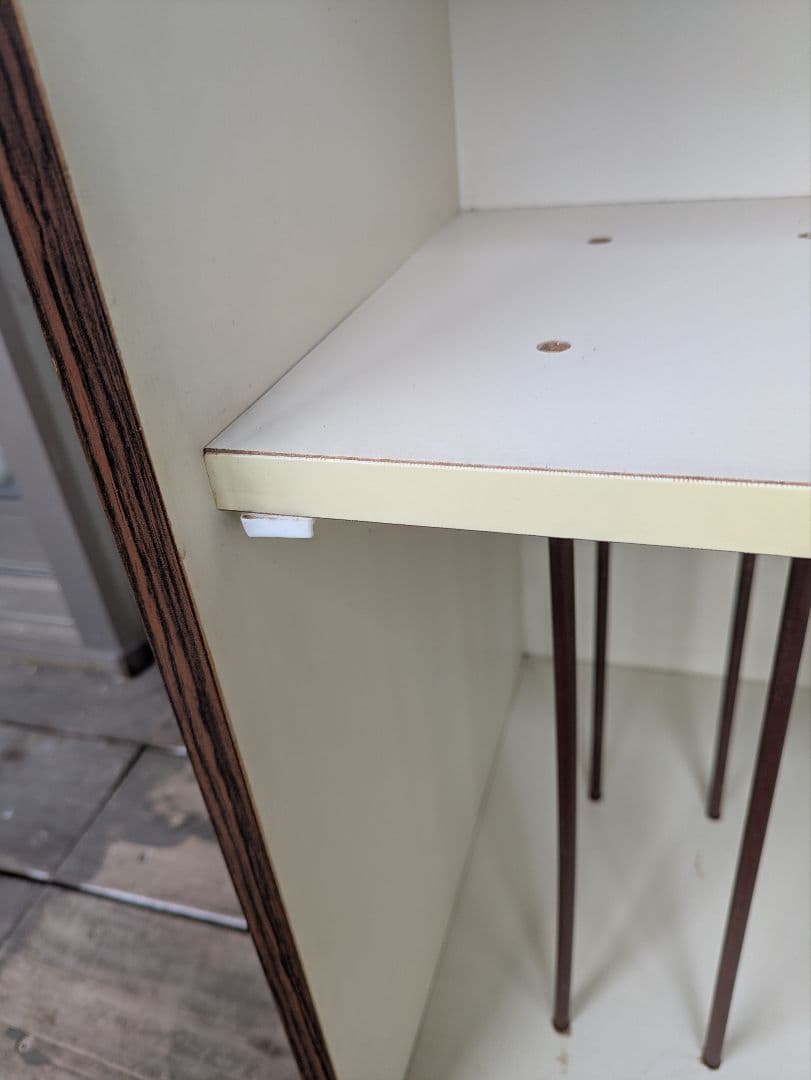 昭和レトロ 木製レコードラック　木製キャビネット　電話台　古道具 古家具