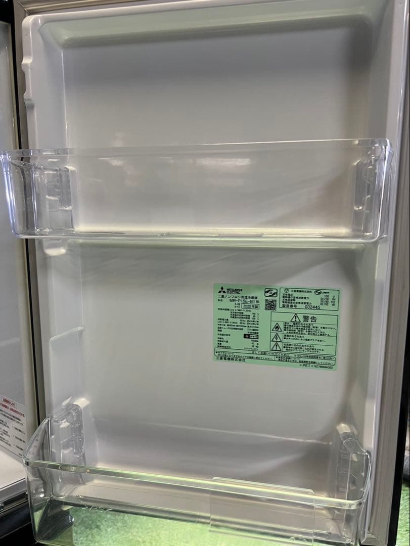 【全国送料無料】三菱 冷蔵庫 MR-P15EF-KW 2020年製 146L
