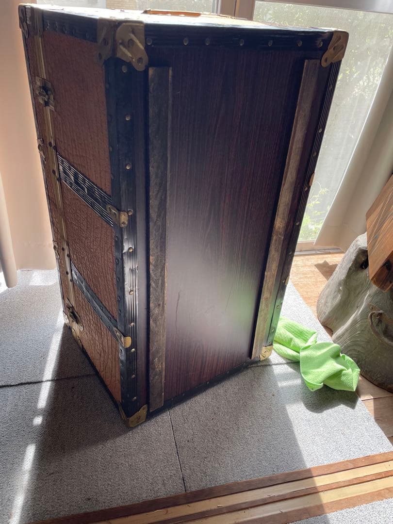 昭和レトロ 大型トランク ヴィンテージ 収納ケース インテリア　鍵付き