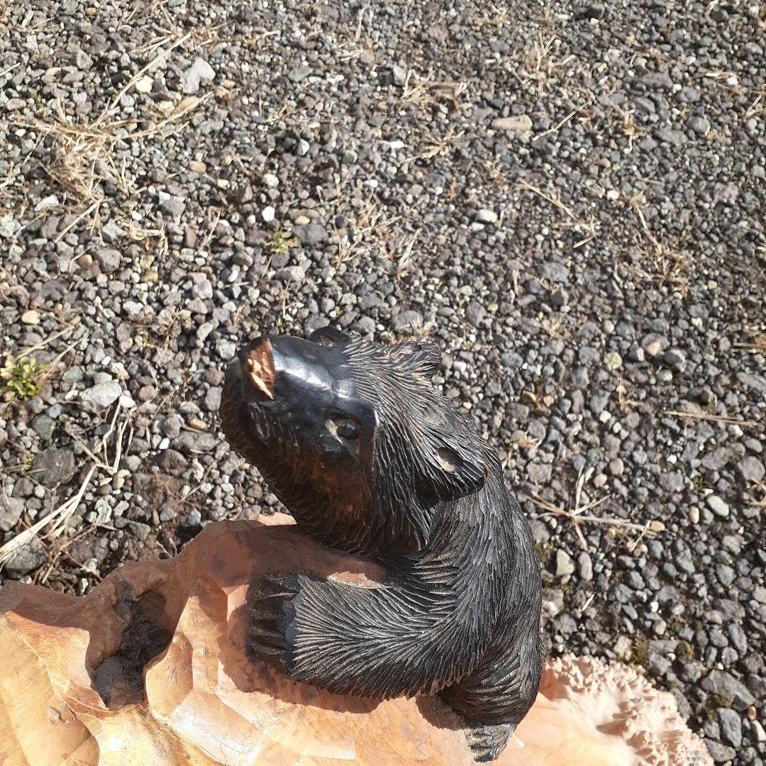 木彫り　熊　一刀彫　北海道　アンティーク　骨董　古道具　インテリア　雑貨