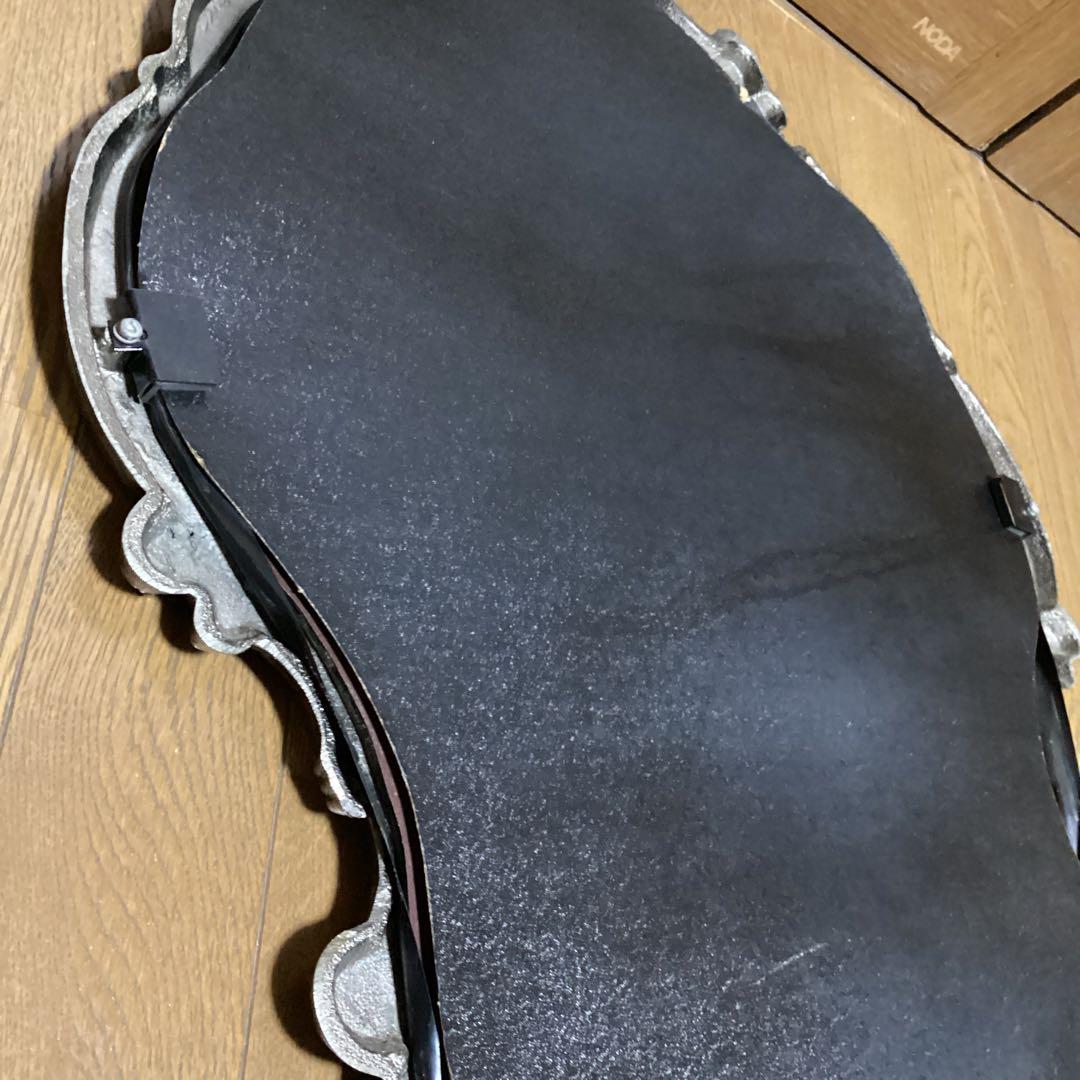 ロココ調　鏡　ミラー　アンティーク加工　壁掛けミラー　玄関鏡