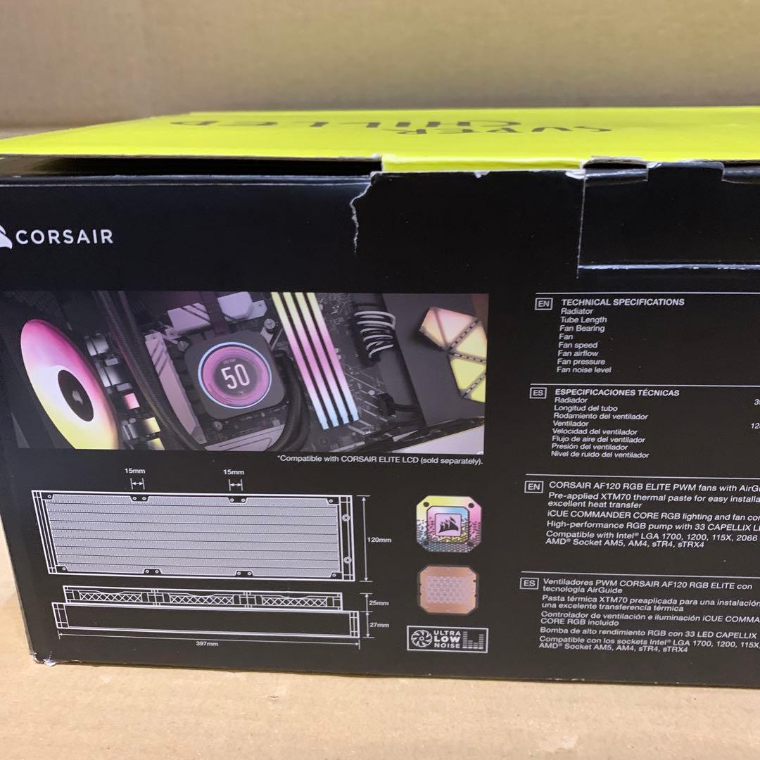 【CORSAIR】iCUE H150i RGB CPUクーラー