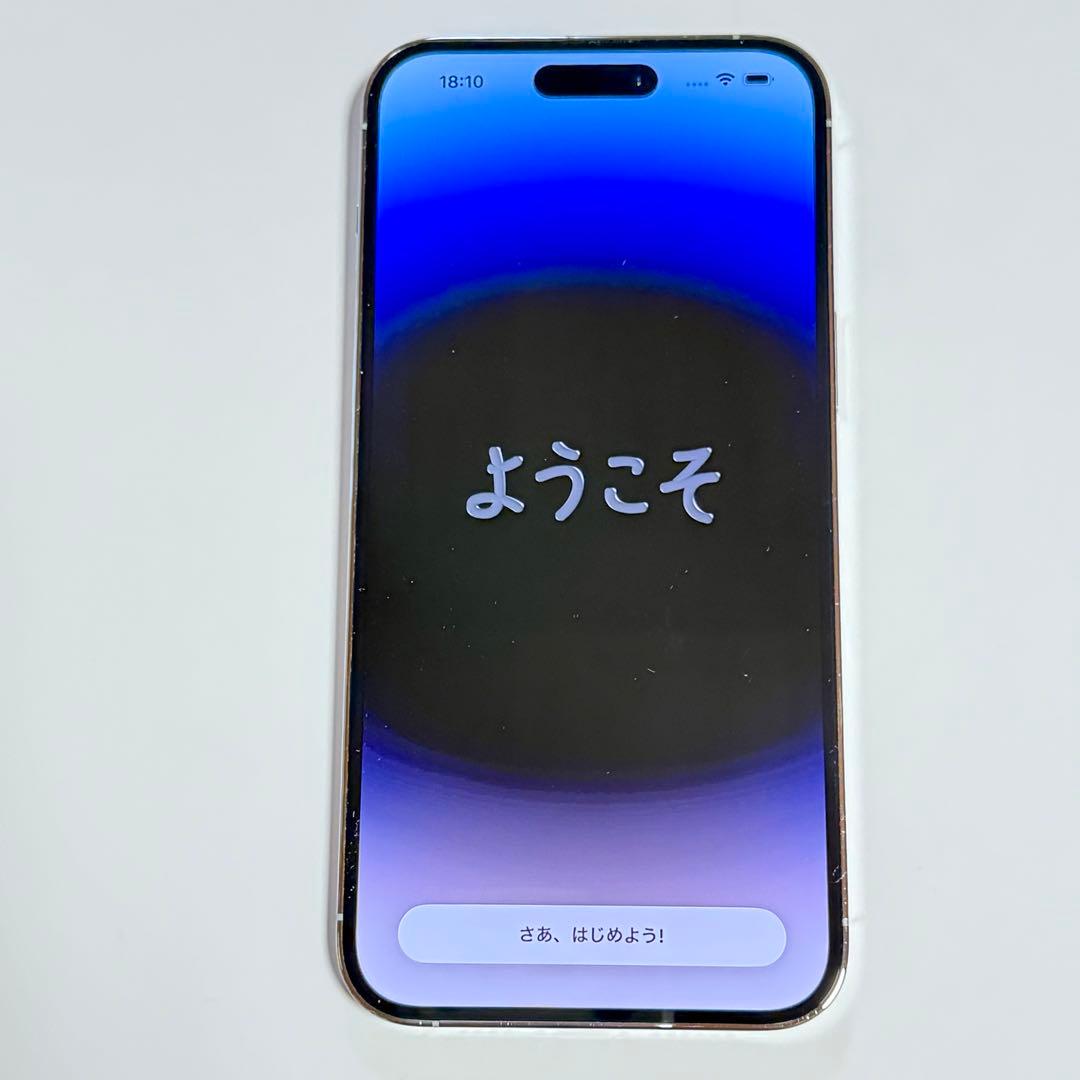 Apple iPhone 14 Pro Max 1TB 本体 シルバー 背面ヒビ